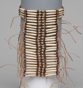 46-5250-B Beige Bone with Brown Beads