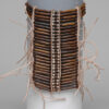 46-5250-C Coffee Color Bone with Metal Beads