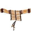 46-5255-B Beige Bone with Brown Beads